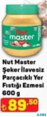 NUT MASTER ŞEKER İLAVESİZ PARÇACIKLI YER FISTIĞI EZMESİ 600 G